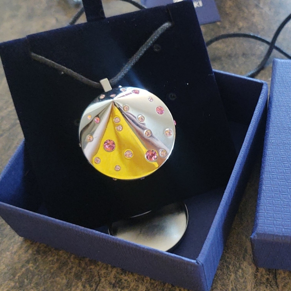 Swarovski Crystal Lip Gloss Pendant